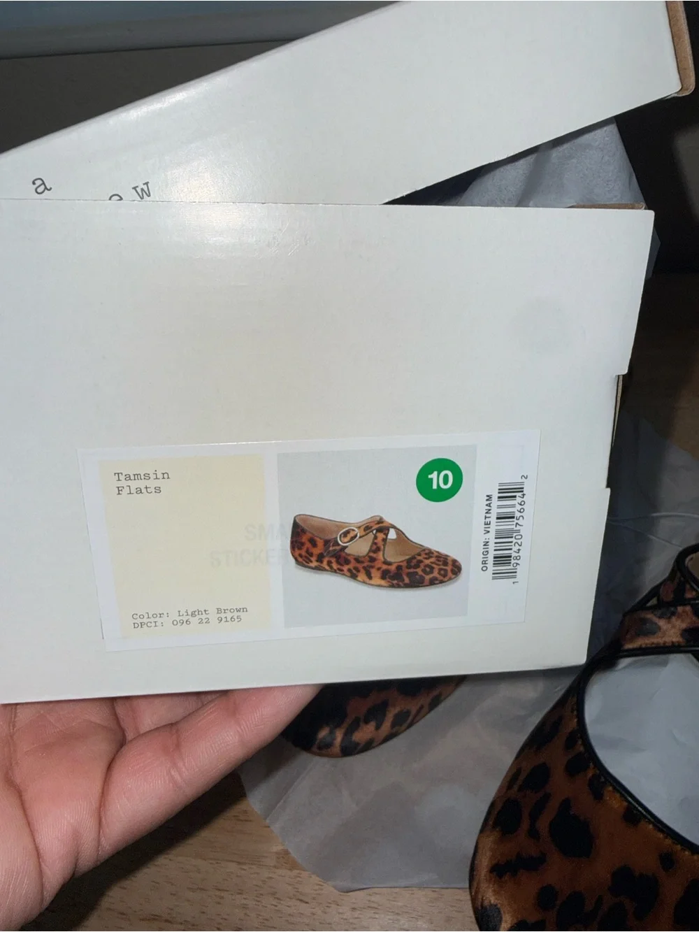 A New Day Tamsin Women’s Size 10 Leopard Print Mary Jane Ballet Flats NWT